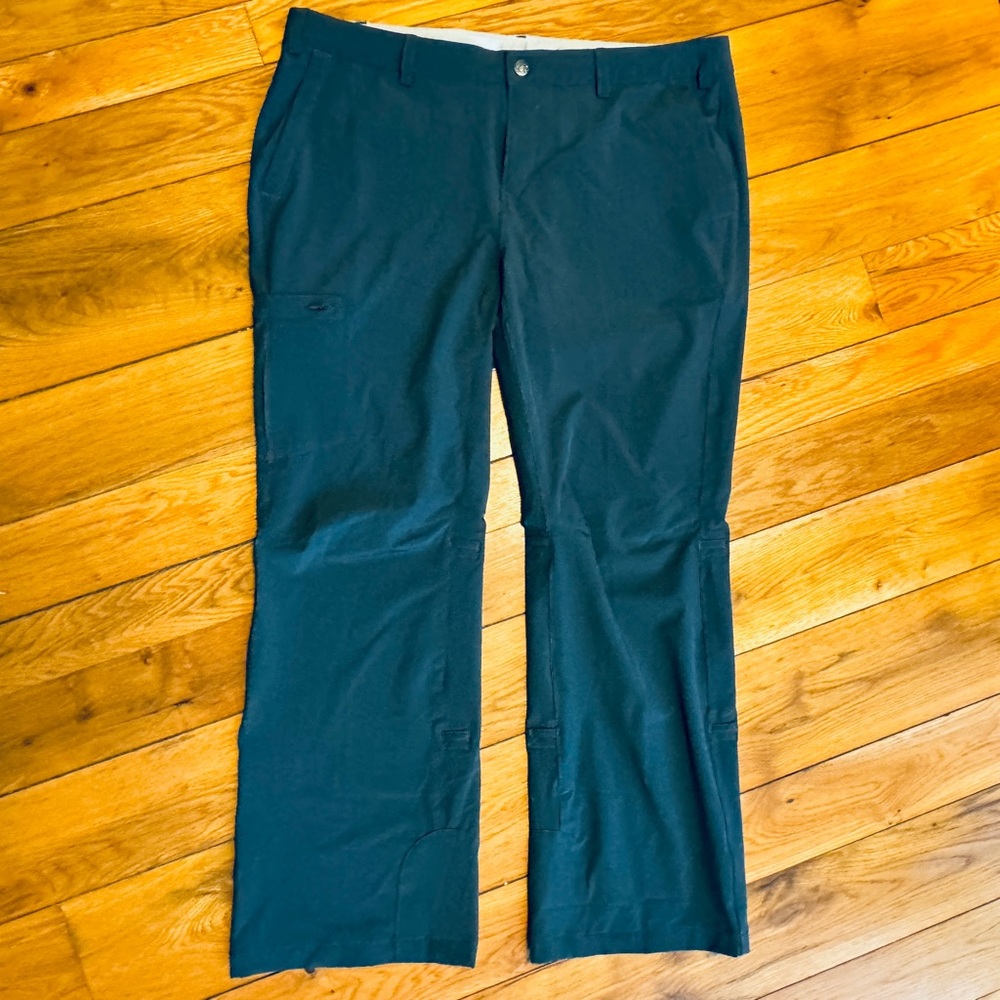 REI Sahara Roll Up Pants Asphalt Gray Adjustable Waist Capri Shorts Petite 16 - Picture 6 of 11